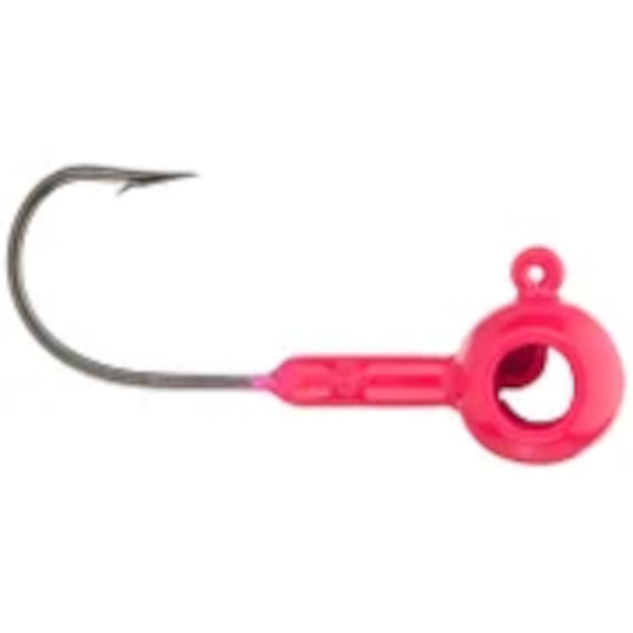 Image of the Crappie Magnet Eyehole Round Jig Head in Pink