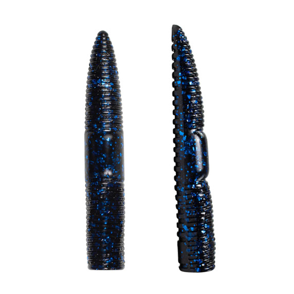 Image of the Lunkerhunt Finesse Worm in Black Blue Fleck