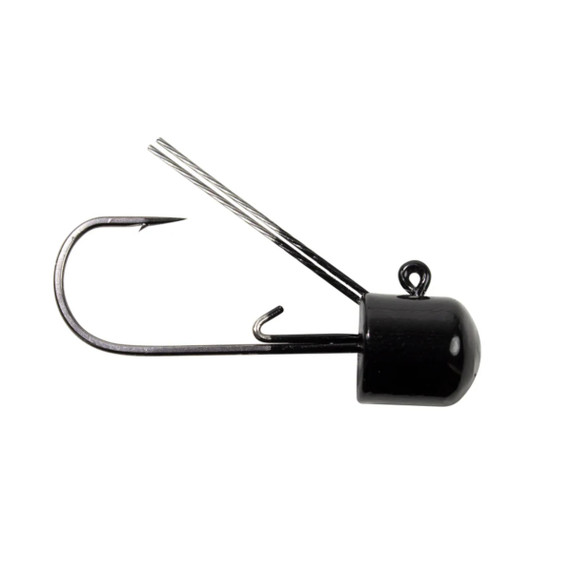Image of the Lunkerhunt Weedless Mushroom Jig Head in Black