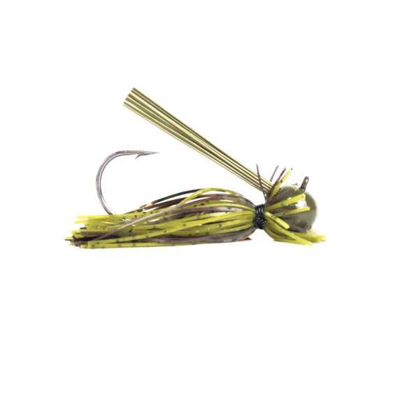 Image of the Motion Fishing Finesse Jig in Green Pumpkin