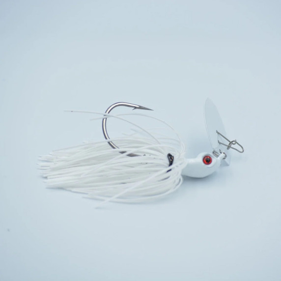 Motion Fishing Seeker Bladed Jig  Image in White