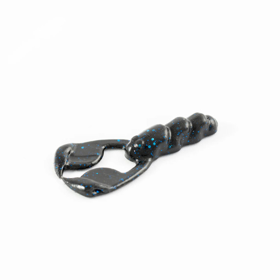 Image of the Motion Fishing Penny Craw Finesse Bait in Black-Blue Flake