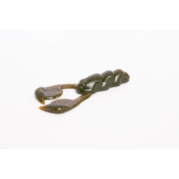 Image of the Motion Fishing Penny Craw Finesse Bait in Green Pumpkin Blue