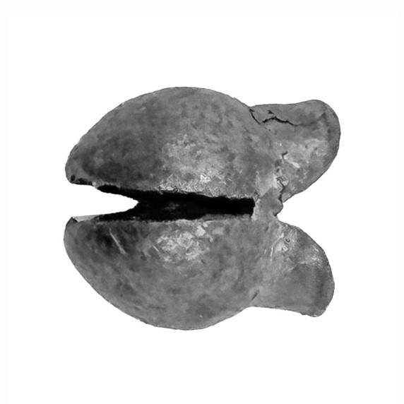 close up image of shot weight.