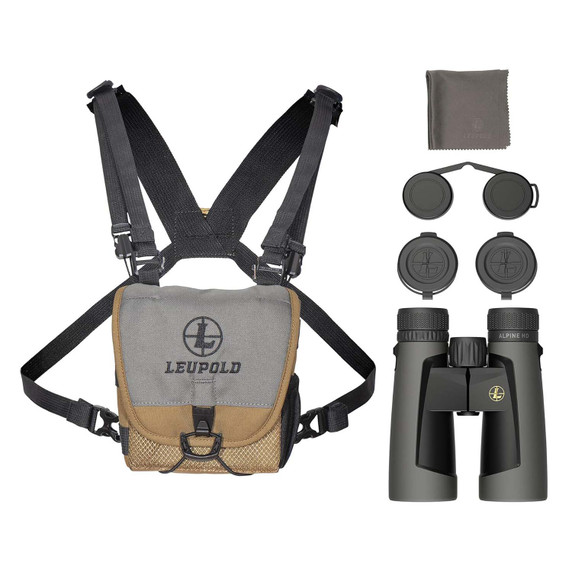 Leupold BX-2 Alpine HD 10x 42mm Compact Binoculars What's Included Image