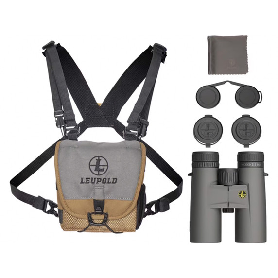 Leupold BX-1 McKenzie HD 12x 50mm Compact Binoculars What's Included Image