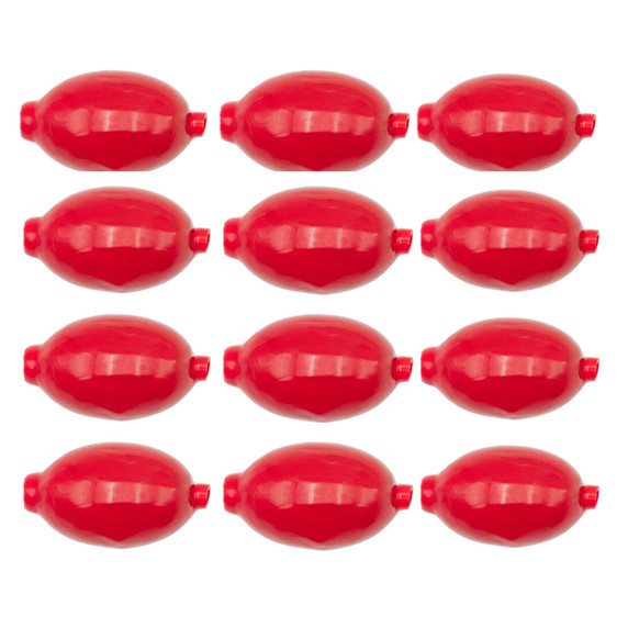 image of Rogers Coated Egg Weights, 2 oz. Red 12 Pack.