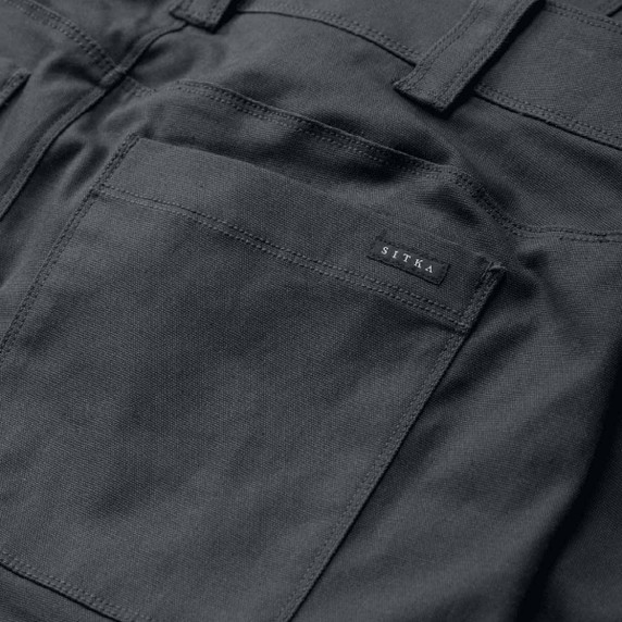 Sitka Grindstone Work Pant Pocket Image in Anchor