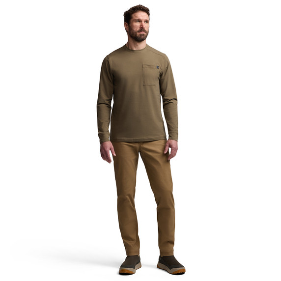 Sitka Foothills Long-Sleeve Crew Front Model Image
