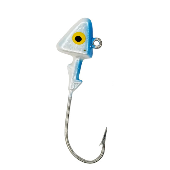 Head Hunter Shad Head Jighead - Pearl Blue