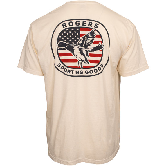 back image of American Duck Ivory T-Shirt.