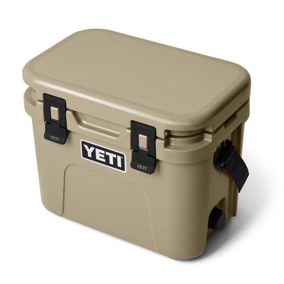 Yeti Roadie 15 Hard-Sided Cooler Angled Image in Tan