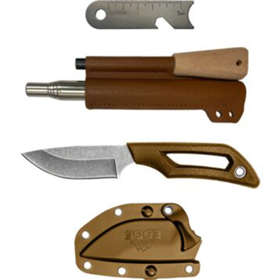 Outdoor Edge Pivot Drop Point and Ferro Rod Fixed Blade Knife