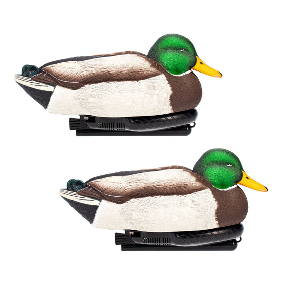 image of Avian-X Power Swimmer Mallard Drake Motion Duck Decoys, 2 Pack.