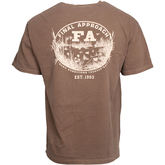Final Approach Mallard Duck Scene Short Sleeve Tee Image