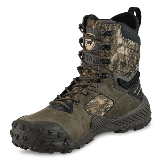 Irish Setter VaprTrek 400G Mossy Oak Country Roots Hunting Boots Front Angled Image