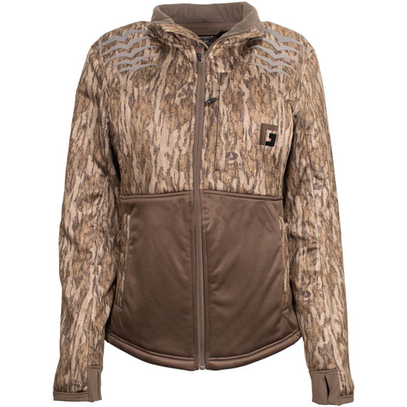 image of Rogers Women's Elite Heavyweight Fleece Jacket in Mossy Oak Bottomland.