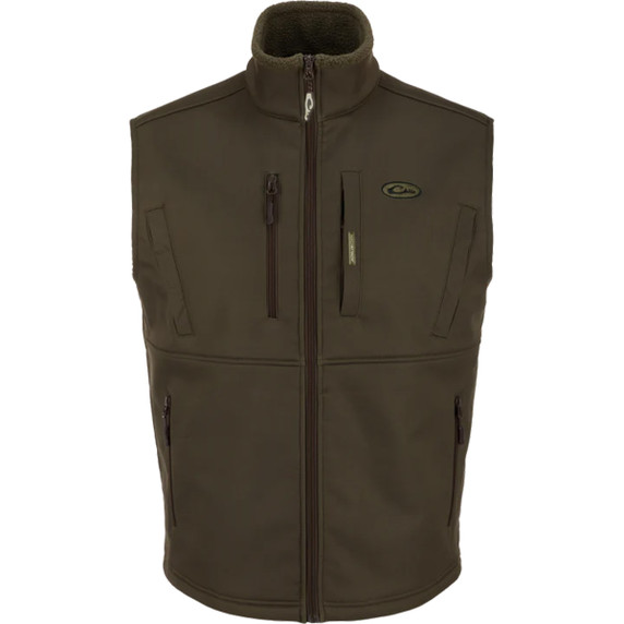 Drake Hole Shot Windproof Eqwader Vest - Green Timber