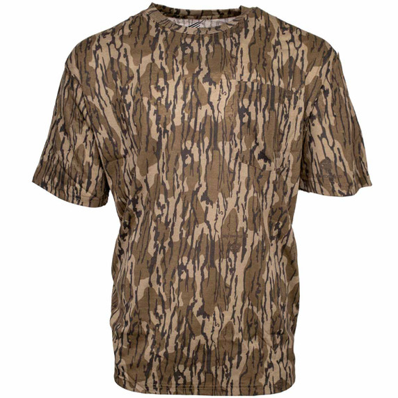 Fast Strike Men's Short Sleeve Cotton Blend T-Shirt - Original Bottomland