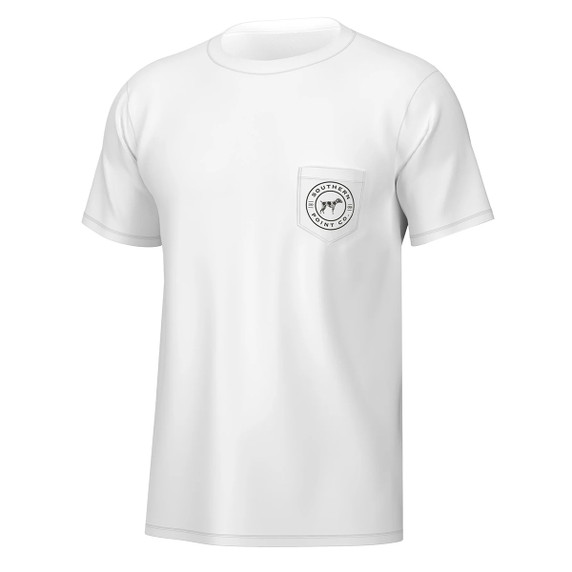 Southern Point Co Splatter Series Dog Short Sleeve Tee - White