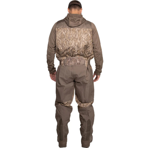 Final Approach Branta 2-in-1 Insulated Wader Back Image in Mossy Oak Bottomland