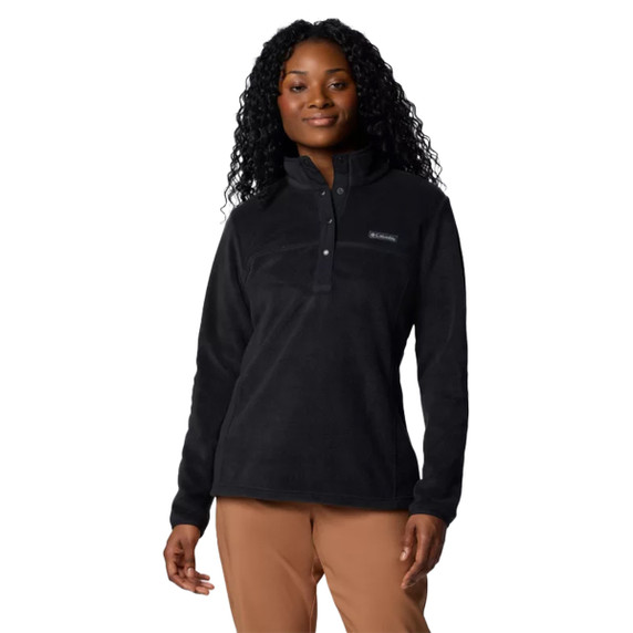 Columbia Women's Benton Springs 1/2 Snap Pull Over II Fleece - Black
