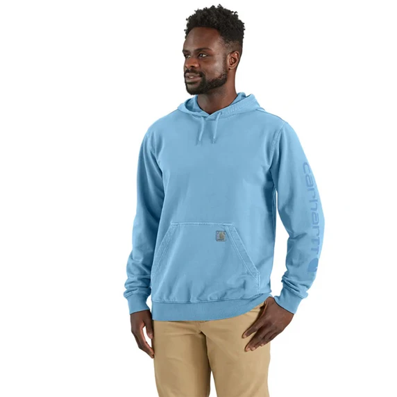 Carhartt Relaxed Fit Midweight Garment Dyed Graphic Sweatshirt Image in Fresh Water