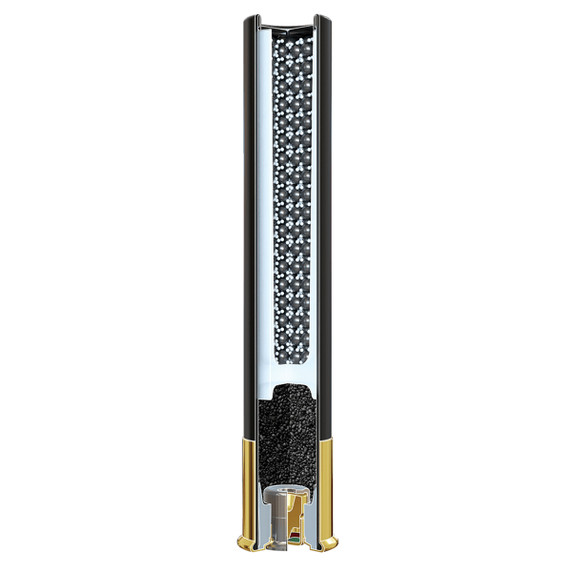 Inside Shell Image of the Winchester .410 Bore 3" 1/2 oz. 1350 FPS Last Call Tungsten Super Shot Waterfowl Loads.