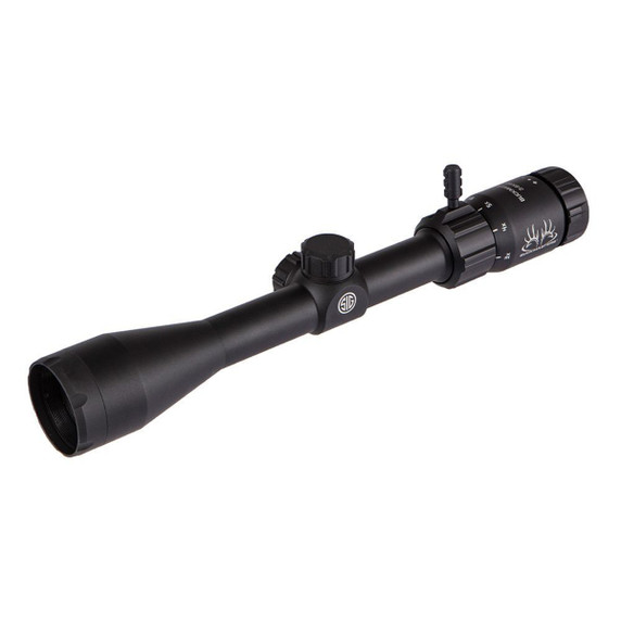 Sig Sauer Buckmasters 3-9x40mm BDC Rifle Scope Front Angled Image