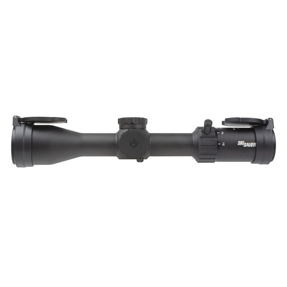 Sig Sauer Whiskey4 3-12x44mm Low Profile Non-Illuminated Quadplex Rifle Scope Side Image