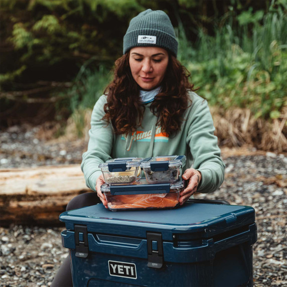 Lifestyle Stacked Image of the Yeti Food Storage Containers.