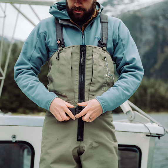 Sitka Alpha Fleece Hooded Jacket Mood Image.