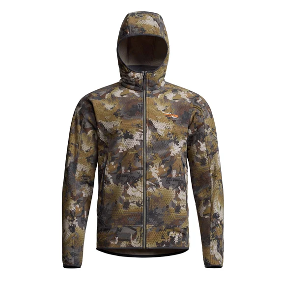 Sitka Alpha Fleece Hooded Jacket Image in Optifade Timber