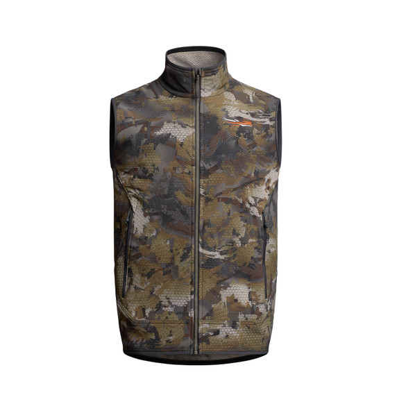 Sitka Alpha Fleece Vest Image in Optifade Timber