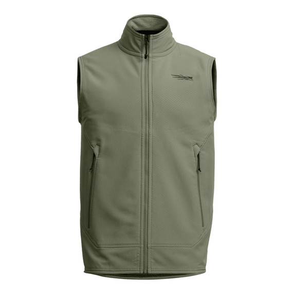 Sitka Alpha Fleece Vest Image in Olive Green