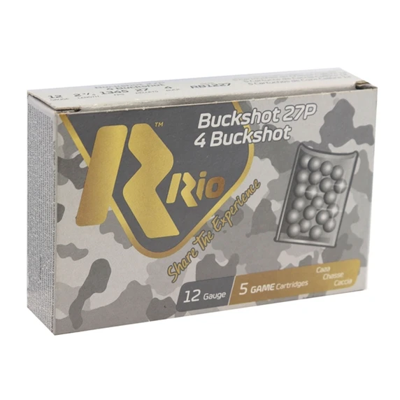 Box Image of the Rio Ammunition 12 Gauge 2 3/4" 1345FPS Royal Buck Buckshot.