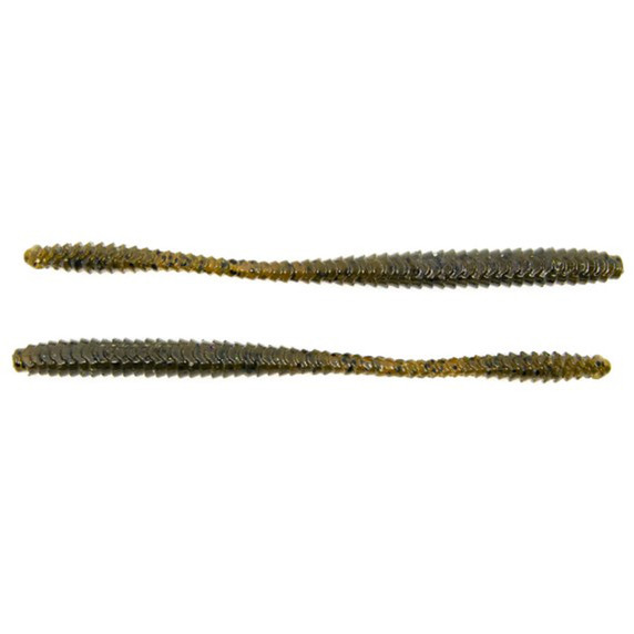 Googan Baits Pinner Worm 5.5" - Green Pumpkin