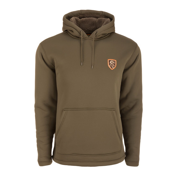 Drake Non-Typical LST Silencer Hoodie Back Image in Olive