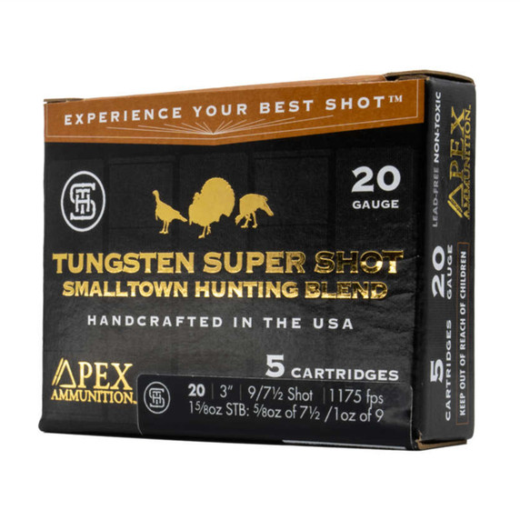 Box Image of the Apex 20 Gauge 3" 1175PFS TSS Smalltown Turkey Hunting Blend.
