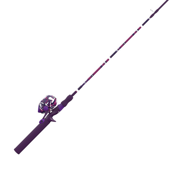 Zebco Splash Spincast Combo - Purple Camo
