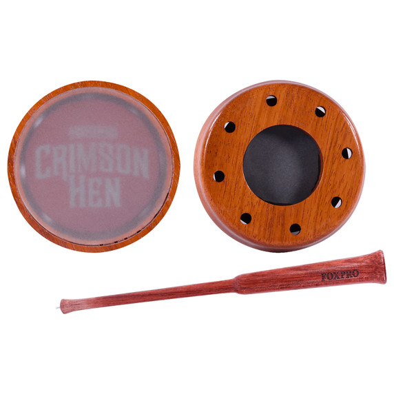Foxpro Crimson Hen Tip Over Glass/Slate Friction Turkey Call Image