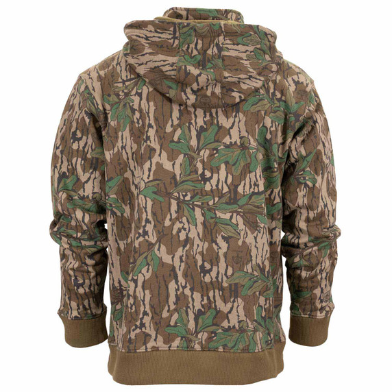 back Rogers Sporting Goods Camo Brute Zip Hoodie.