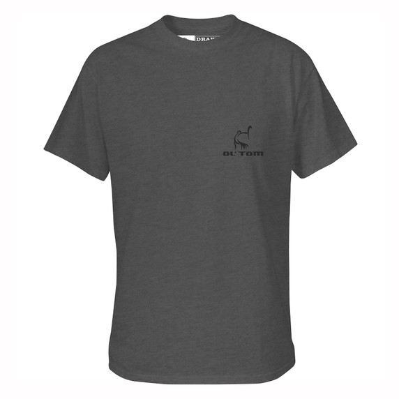 Drake Waterfowl Ol' Tom Talons T-Shirt Front Image in Graphite Heather