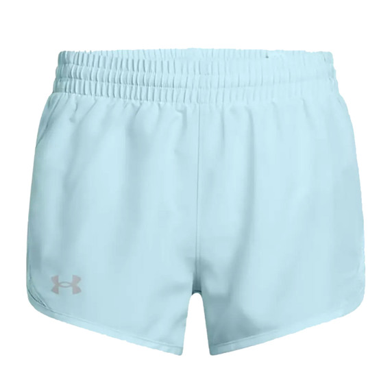 Image of the Under Armour Girls' Fly-By 3 Shorts in Stream-Reflective