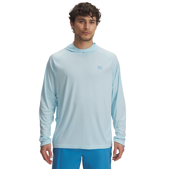 Under Armour Fish Elite Hoodie Image in Stream-Ether Blue