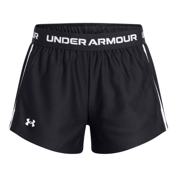 Under Armour Girls' Tech Play Up Short - Black-White