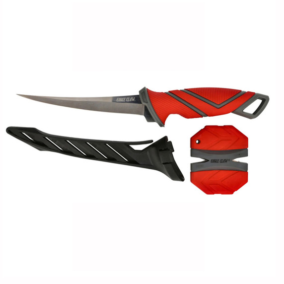 Eagle Claw Stainless Steel 6" Fillet Knife with Sharpener and Sheath Image