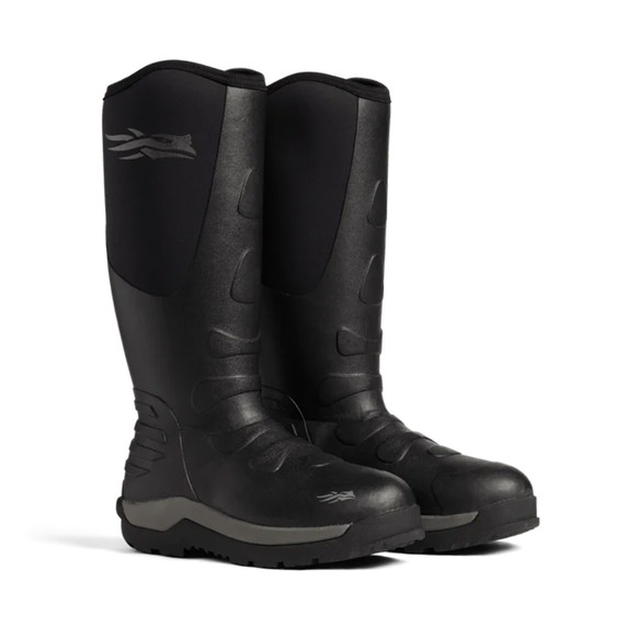 Sitka Back 40 Rubber Hunting Boots Main Image in Sitka Black