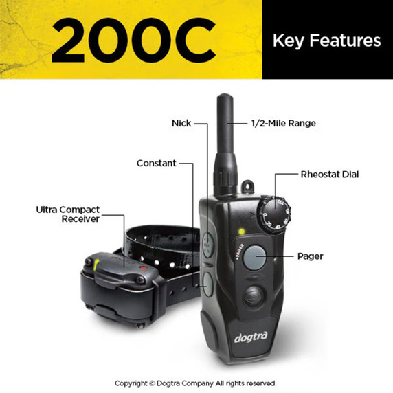 Dogtra 200C Electronic Dog Collar Features Image