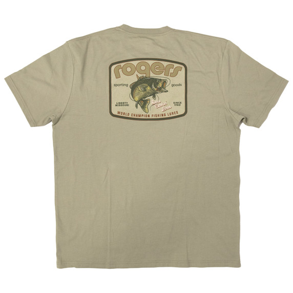 back image of Rogers World Champion Lures T-Shirt.